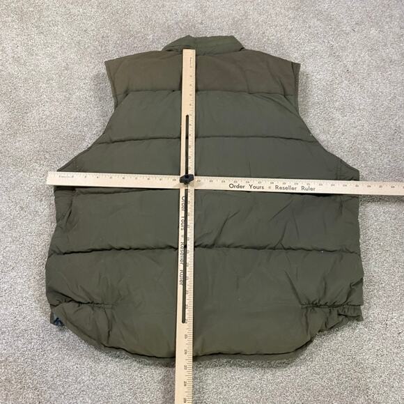 VTG Gap Puffer Vest Mens L Full Zip Gorpcore Down Green Warm 90s Outdoor - Picture 8 of 10
